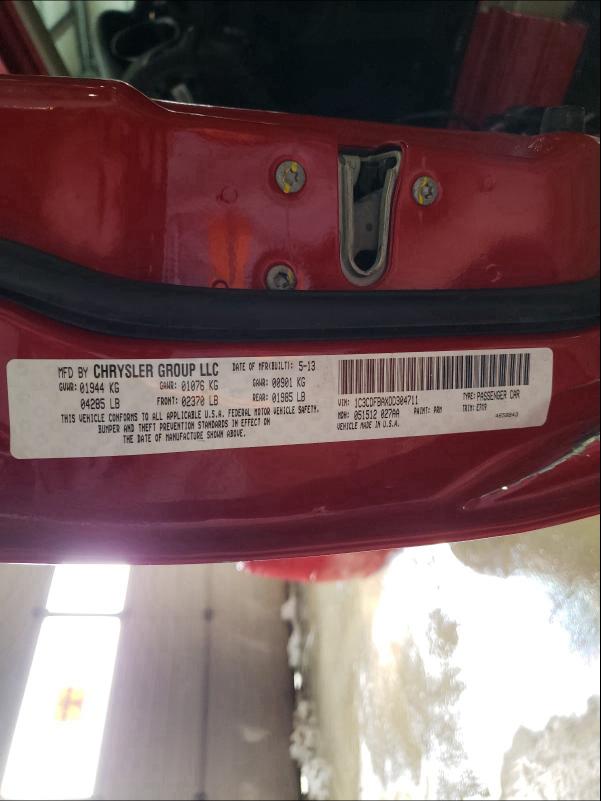 2013 DODGE DART 1C3CDFBAXDD304711