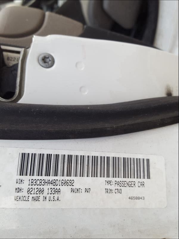 2011 DODGE CALIBER MA 1B3CB3HA4BD160692