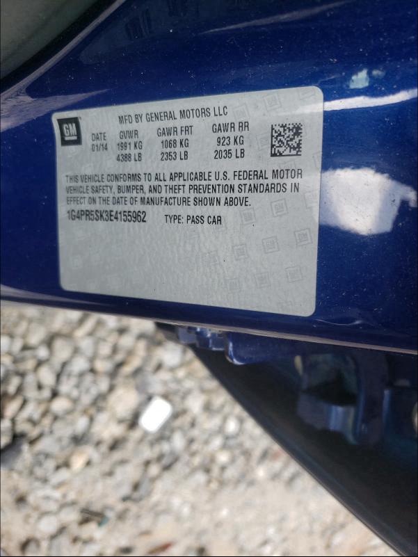 2014 BUICK VERANO CON 1G4PR5SK3E4155962