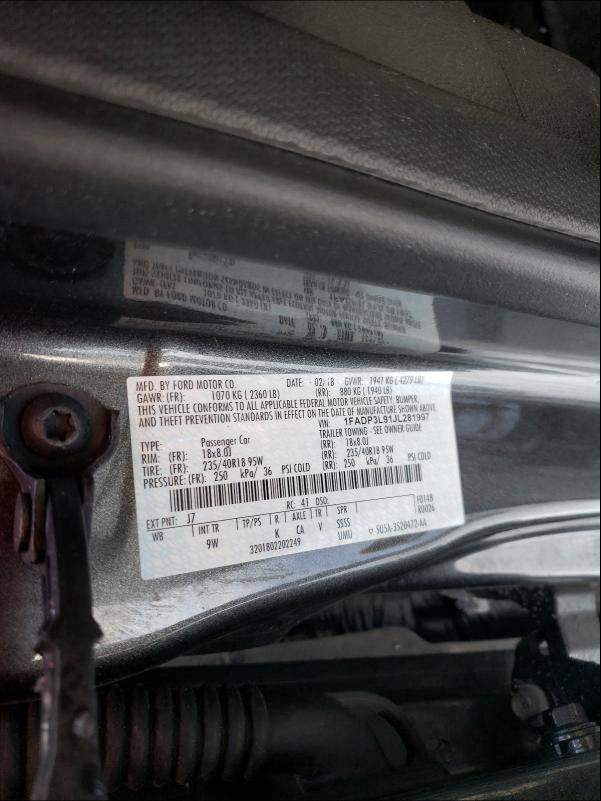 2018 FORD FOCUS ST 1FADP3L91JL281997