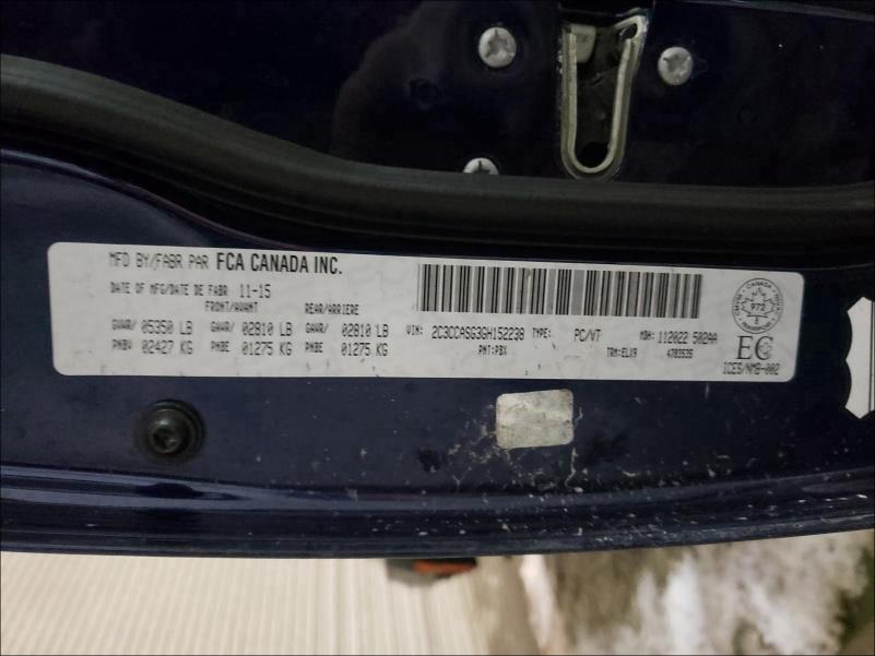 2016 CHRYSLER 300C PLATI 2C3CCASG3GH152238
