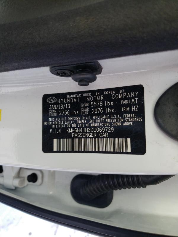 2013 HYUNDAI EQUUS SIGN KMHGH4JH3DU069729