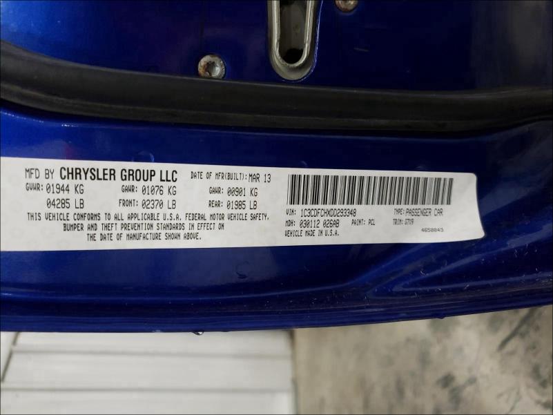 2013 DODGE DART LIMIT 1C3CDFCHXDD293348
