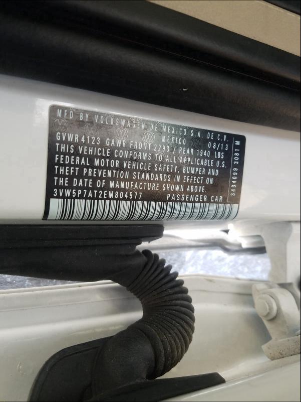 2014 VOLKSWAGEN 25606 3VW5P7AT2EM804577