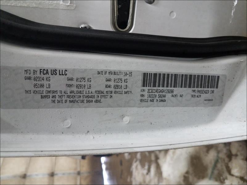 2016 CHRYSLER 300C 2C3CCAEGXGH128286