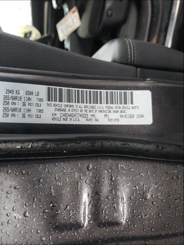2015 DODGE DURANGO SX 1C4RDHAGXFC745223
