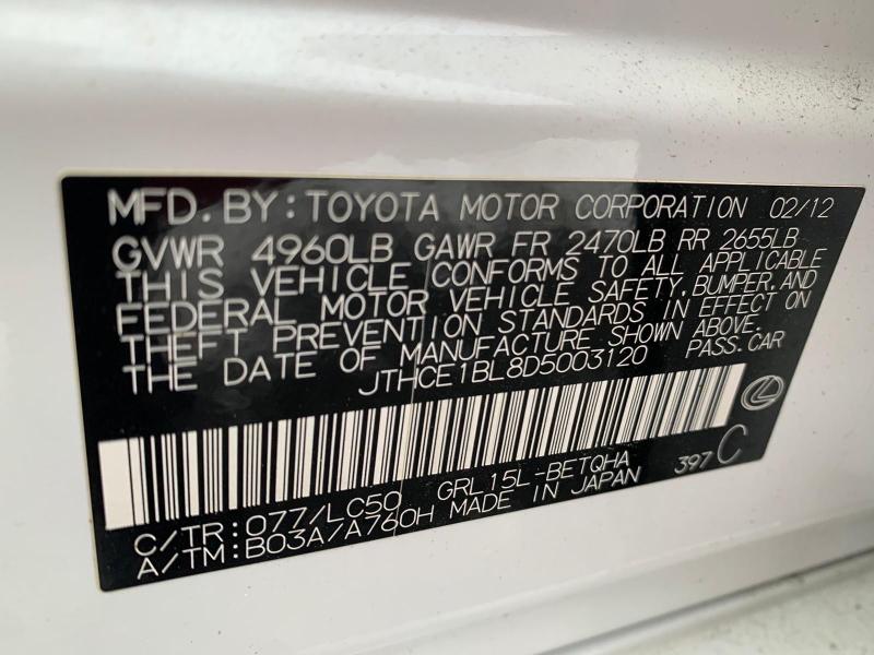 JTHCE1BL8D5003120 2013 Lexus Gs 350 3.5L