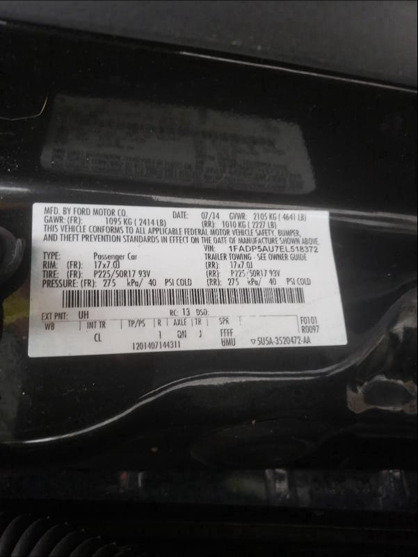 2014 FORD C-MAX SE 1FADP5AU7EL518372