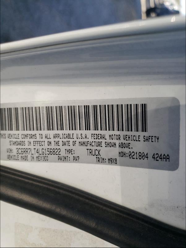 2020 RAM 1500 CLASS 3C6RR7LT4LG156822