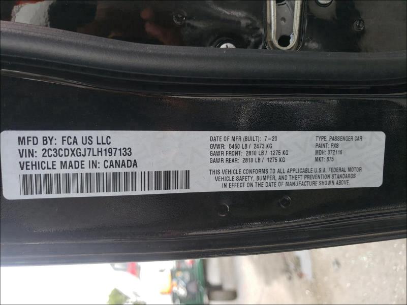 2020 DODGE CHARGER SC 2C3CDXGJ7LH197133