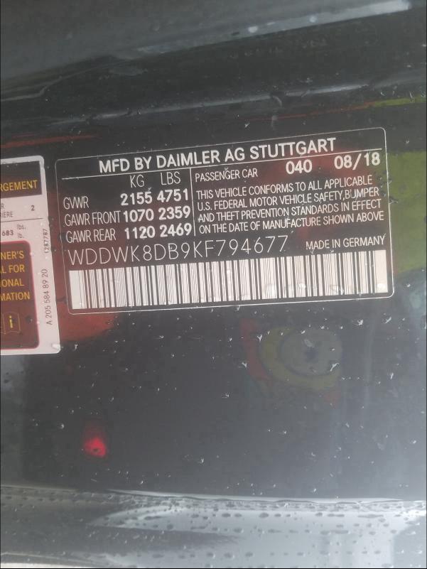 2019 MERCEDES-BENZ C 300 - WDDWK8DB9KF794677