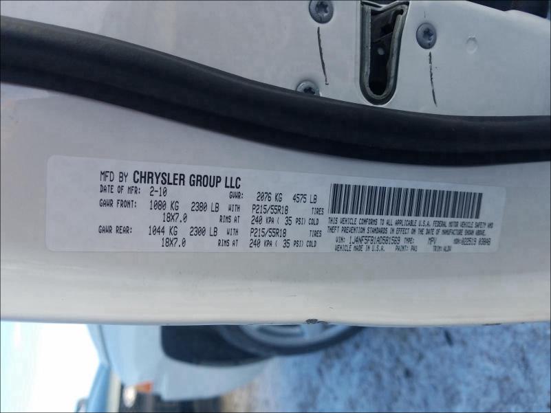 2010 JEEP COMPASS LI 1J4NF5FB1AD581569
