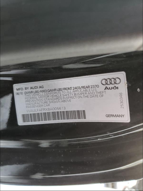 2011 AUDI A5 PREMIUM WAULFAFRXBA005613