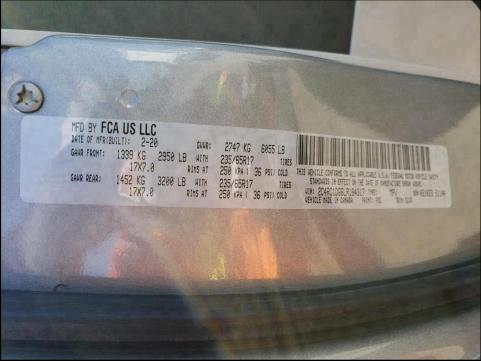 2020 CHRYSLER VOYAGER LX 2C4RC1DG6LR184317