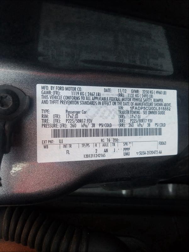 2013 FORD C-MAX PREM - 1FADP5CU0DL515552