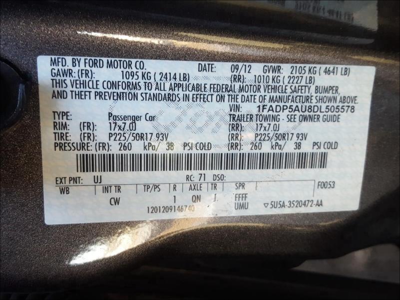 2013 FORD C-MAX SE 1FADP5AU8DL505578