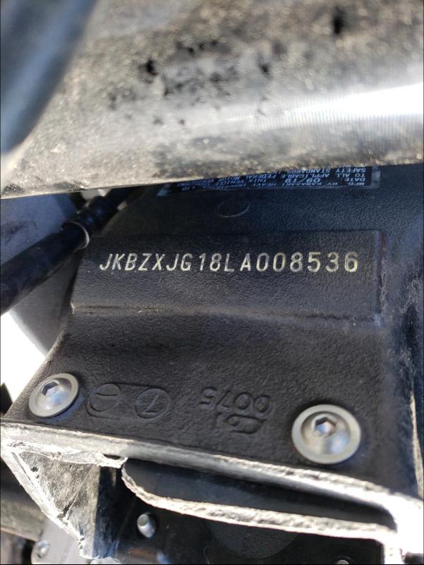 2020 KAWASAKI ZX636 K JKBZXJG18LA008536