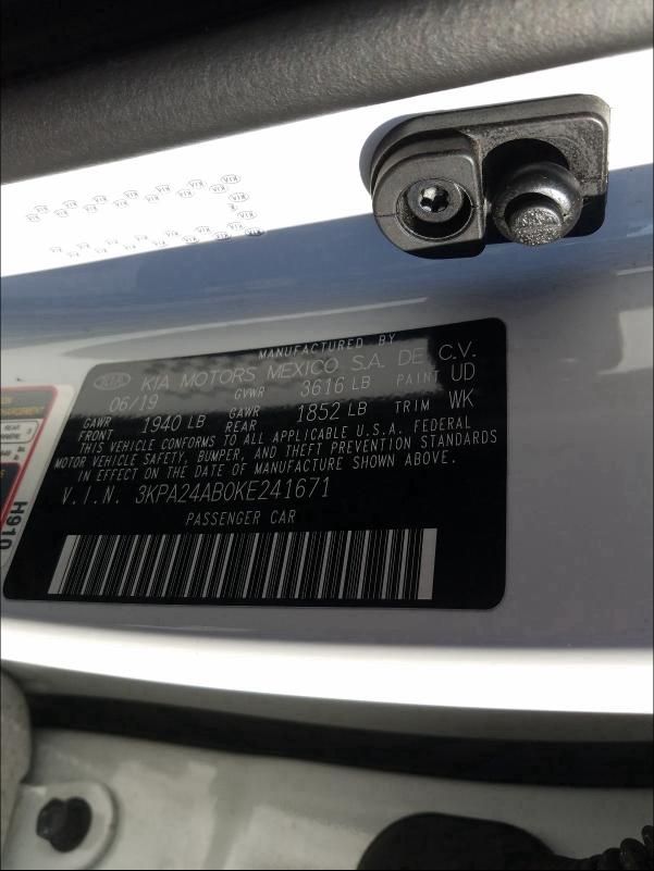 2019 KIA RIO S 3KPA24AB0KE241671