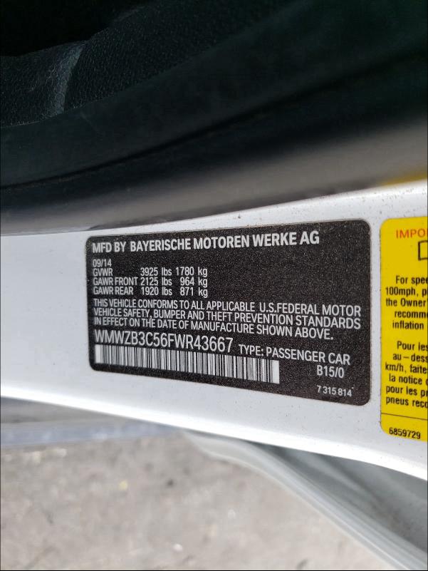 2015 MINI COOPER COU WMWZB3C56FWR43667
