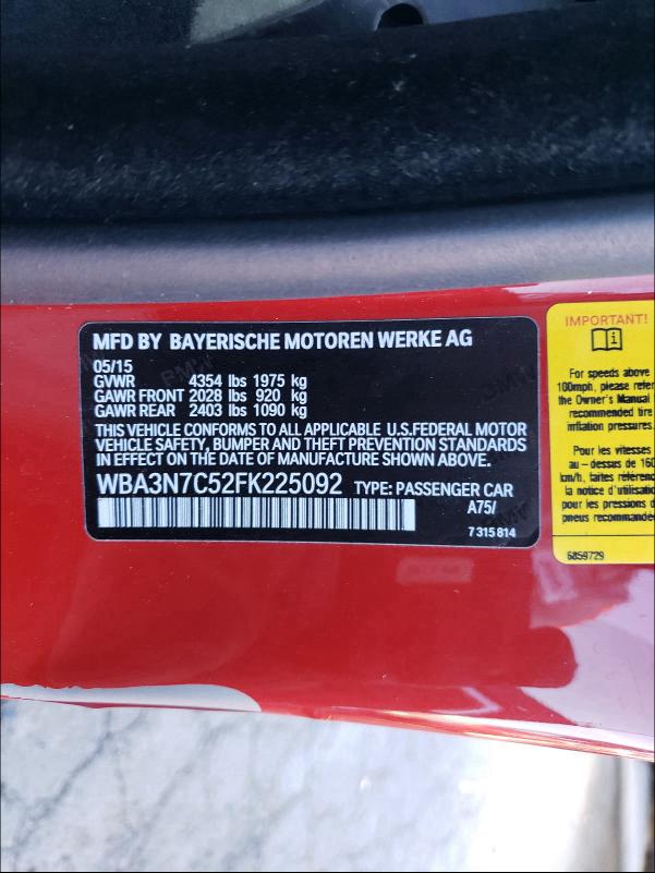 2015 BMW 428 I - WBA3N7C52FK225092