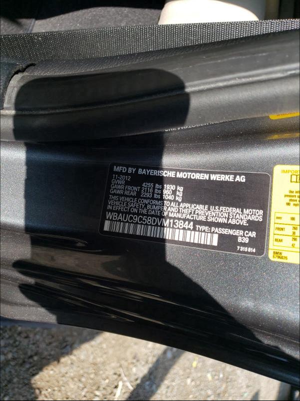 2013 BMW 135 I WBAUC9C58DVM13844