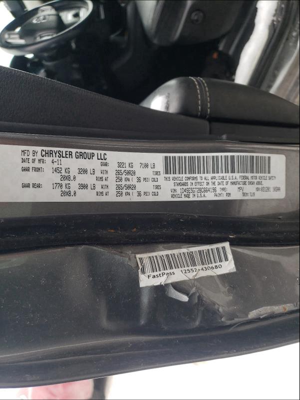 2011 DODGE DURANGO CI 1D4SE5GT2BC664196