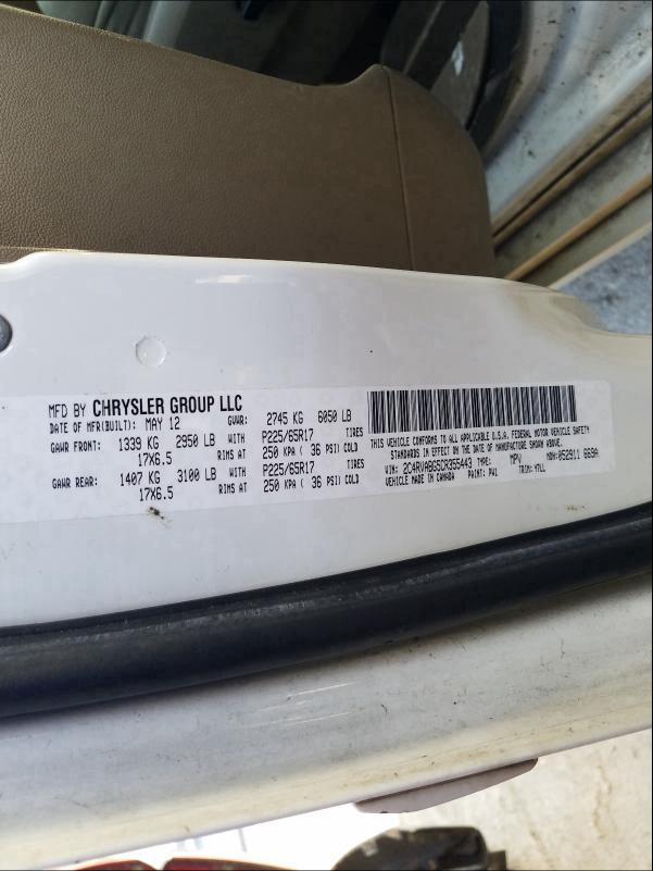 2012 VOLKSWAGEN ROUTAN SE 2C4RVABG5CR355443