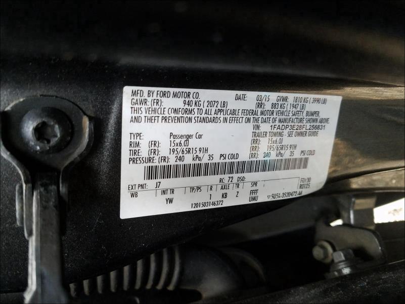 2015 FORD FOCUS S - 1FADP3E28FL256831