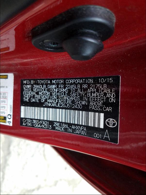 2016 TOYOTA SCION IM JTNKARJE2GJ512430