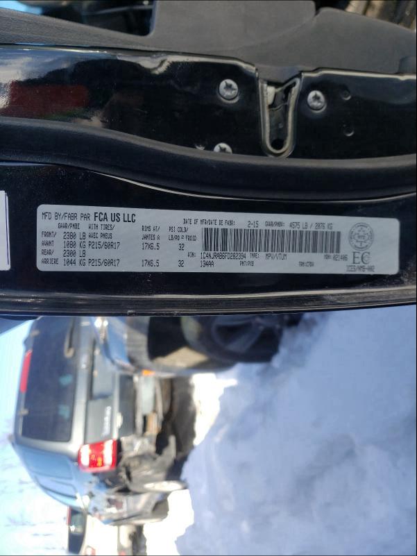 2015 JEEP PATRIOT 1C4NJRAB6FD282394