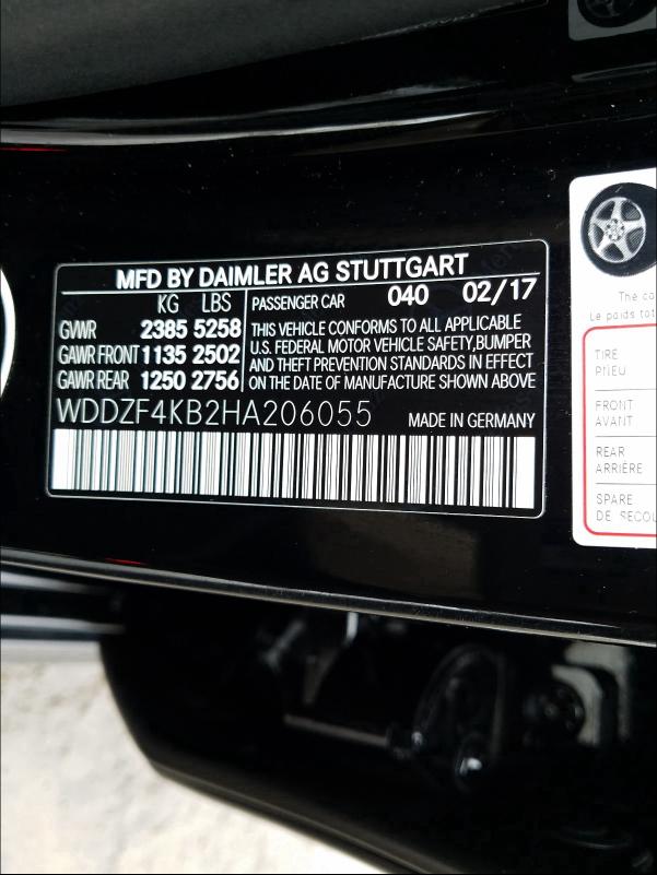 2017 MERCEDES-BENZ E 300 4MAT WDDZF4KB2HA206055