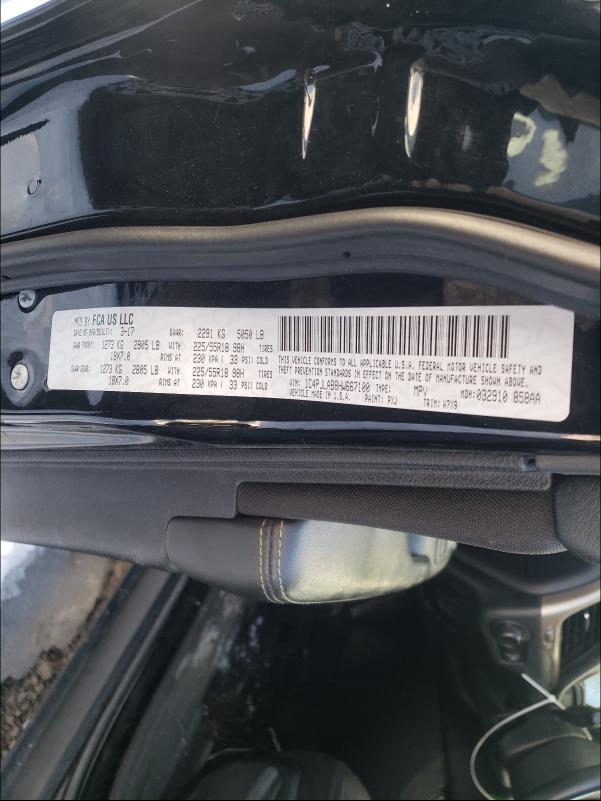 2017 JEEP CHEROKEE S 1C4PJLAB8HW667100