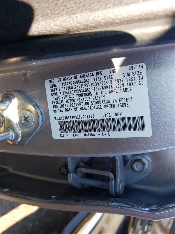 2015 ACURA RDX 5J8TB3H32FL007113