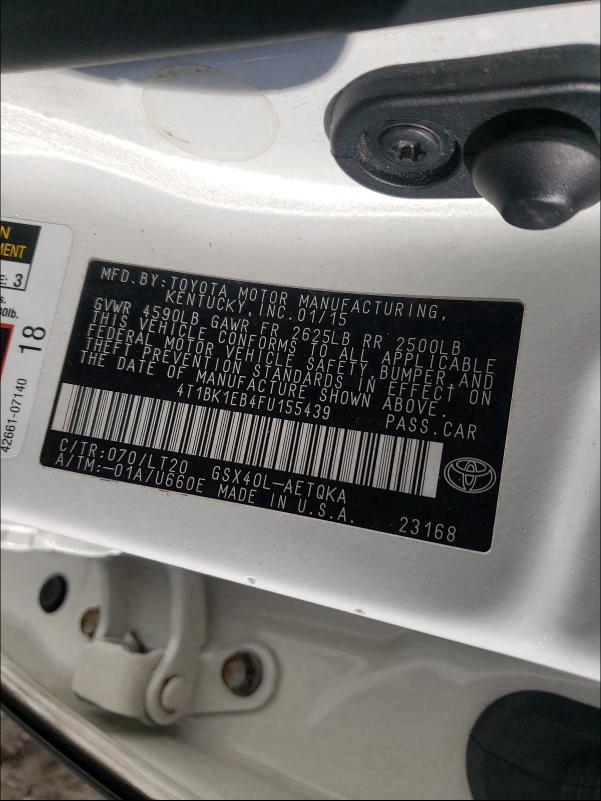 2015 TOYOTA AVALON XLE 4T1BK1EB4FU155439
