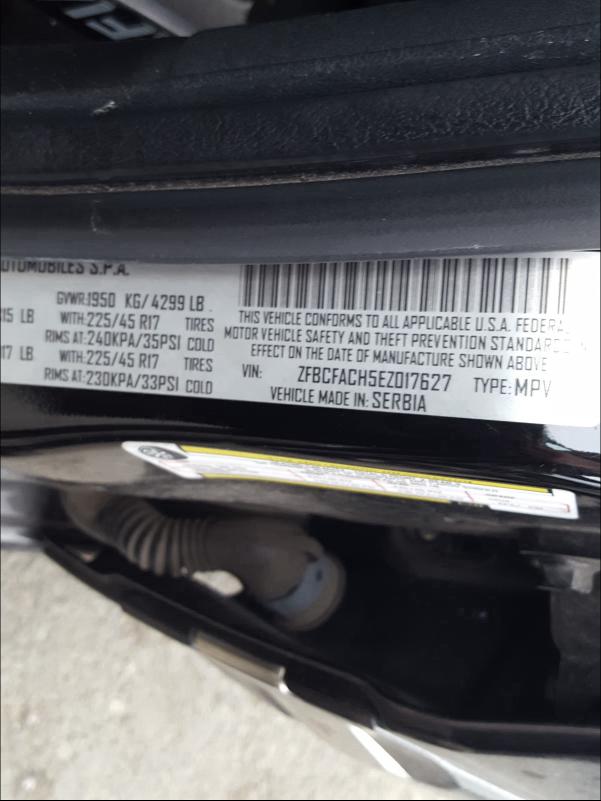 2014 FIAT 500L LOUNG - ZFBCFACH5EZ017627
