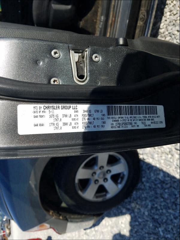 2011 DODGE RAM 1500 1D7RB1GP5BS672966