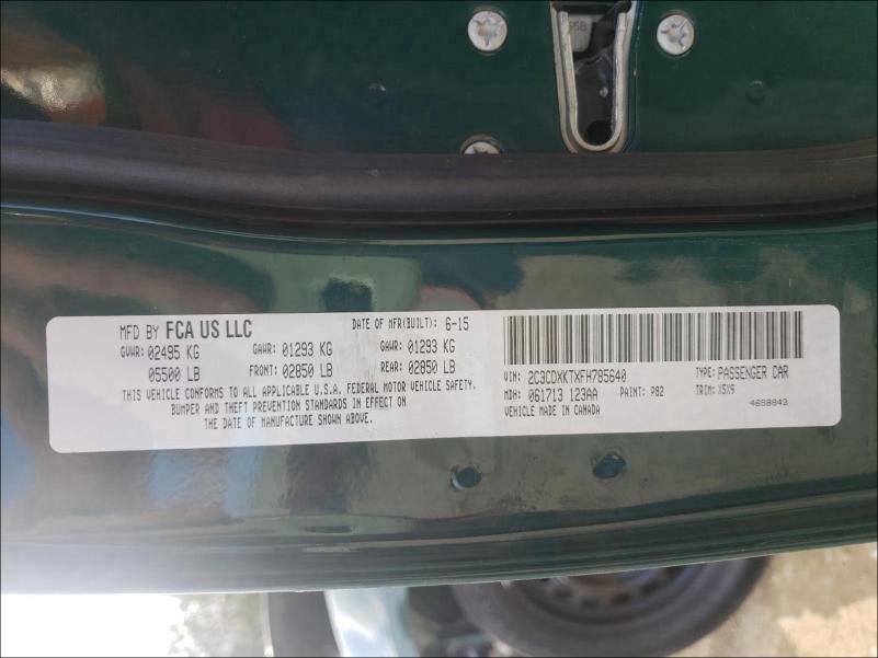 2015 DODGE CHARGER PO 2C3CDXKTXFH785640