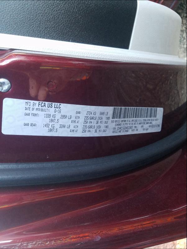 2017 CHRYSLER PACIFICA L - 2C4RC1GG5HR523037