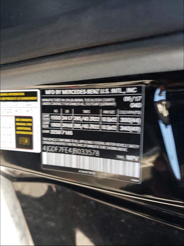 2018 MERCEDES-BENZ GLS 63 AMG 4JGDF7FE4JB033578