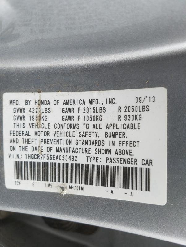 2014 HONDA ACCORD SPO - 1HGCR2F56EA033492