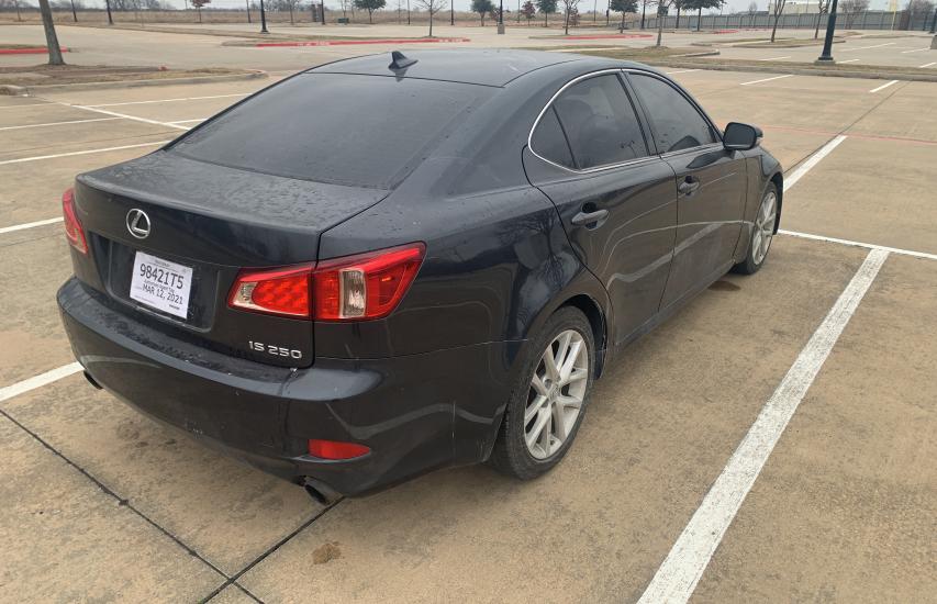 2011 LEXUS IS 250 JTHBF5C24B5145287