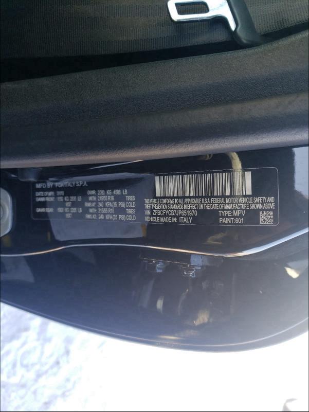 2018 FIAT 500X TREKK ZFBCFYCB7JP651970