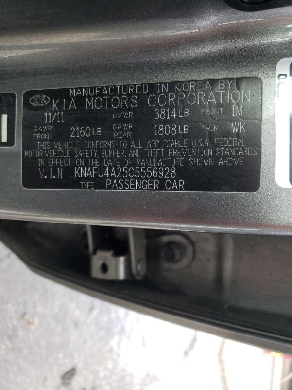 2012 KIA FORTE EX KNAFU4A25C5556928