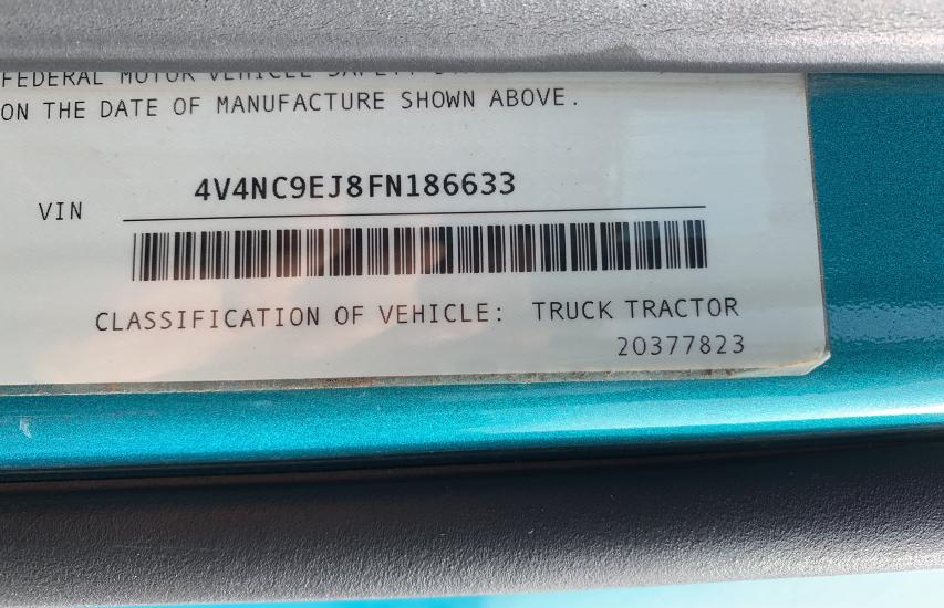 2015 VOLVO VN VNL 4V4NC9EJ8FN186633