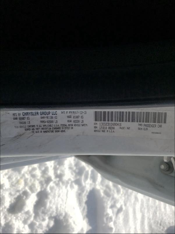 2014 DODGE AVENGER SX 1C3CDZCB1EN203416