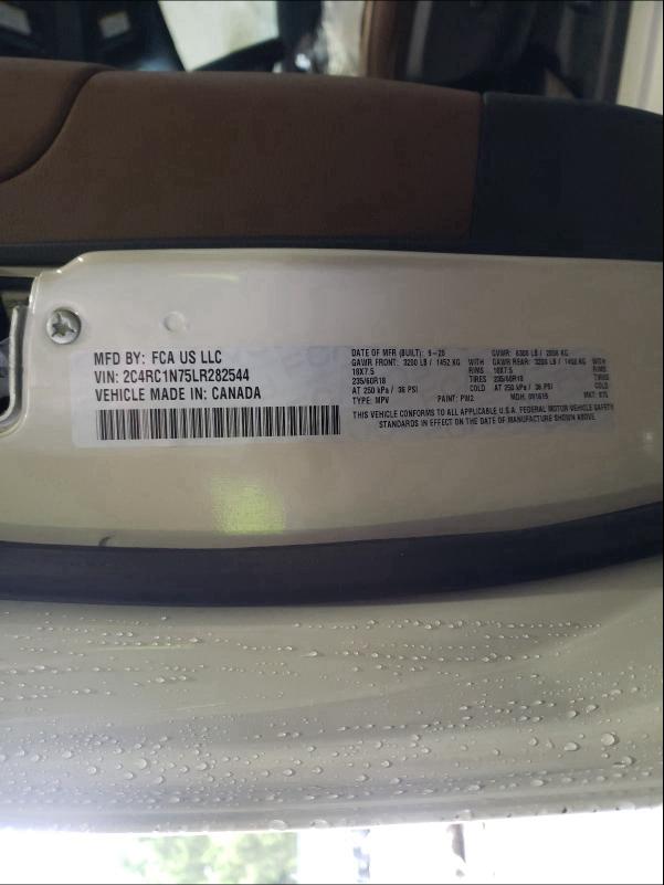 2020 CHRYSLER PACIFICA H 2C4RC1N75LR282544