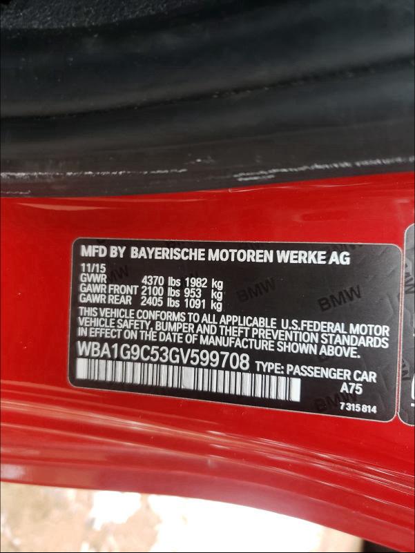 2016 BMW 228 XI SUL WBA1G9C53GV599708