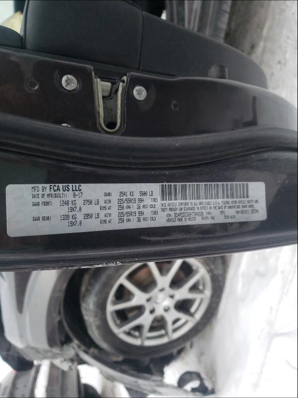 2017 DODGE JOURNEY GT 3C4PDDEG6HT704220