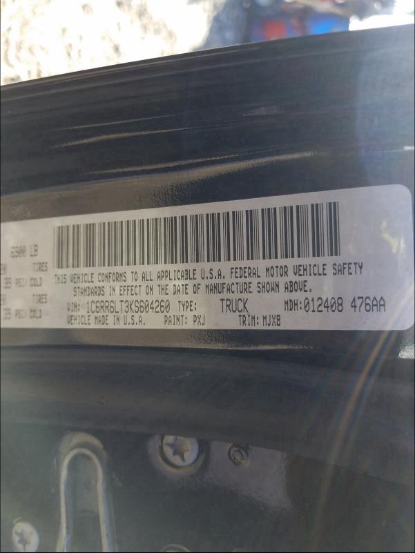2019 RAM 1500 CLASS - 1C6RR6LT3KS604260