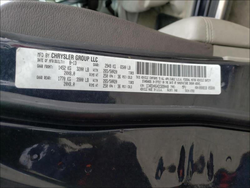 2013 DODGE DURANGO SX 1C4RDHAG4DC699448